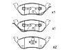 剎車(chē)片 Brake Pad Set:05019805AA